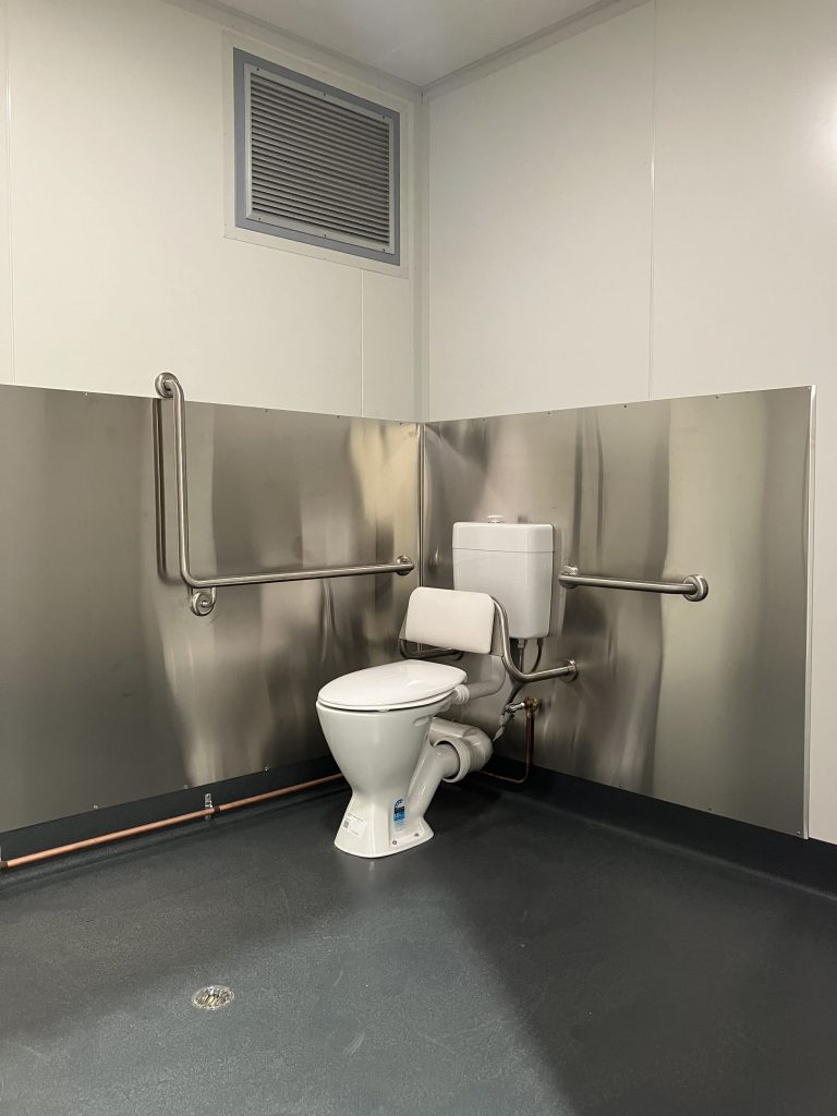 shipping container toilet custom