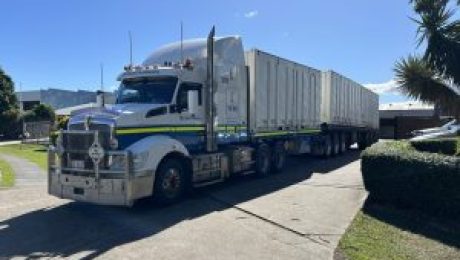 Shipping Containers Safely carried by a truck